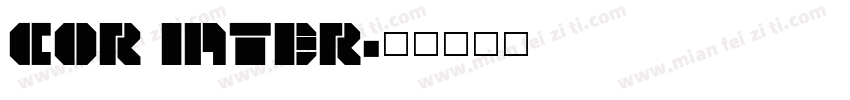 COR INTER字体转换